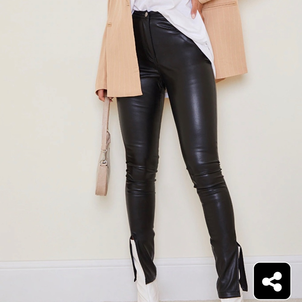 Faux Leather Pants - PrettyLittleThing